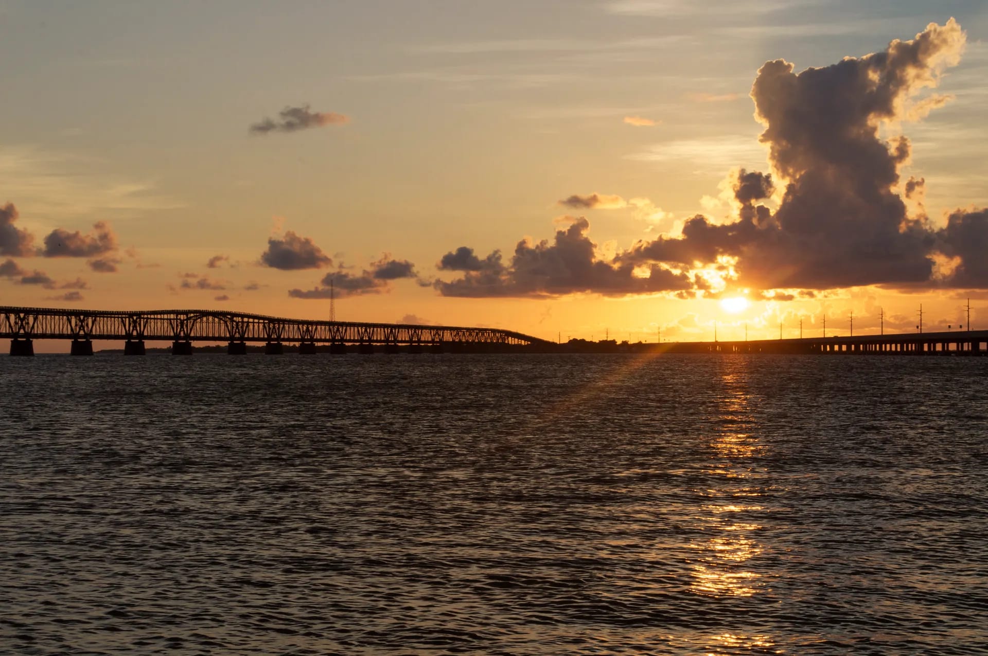 Bahia Honda Bridge bei Sonnenuntergang