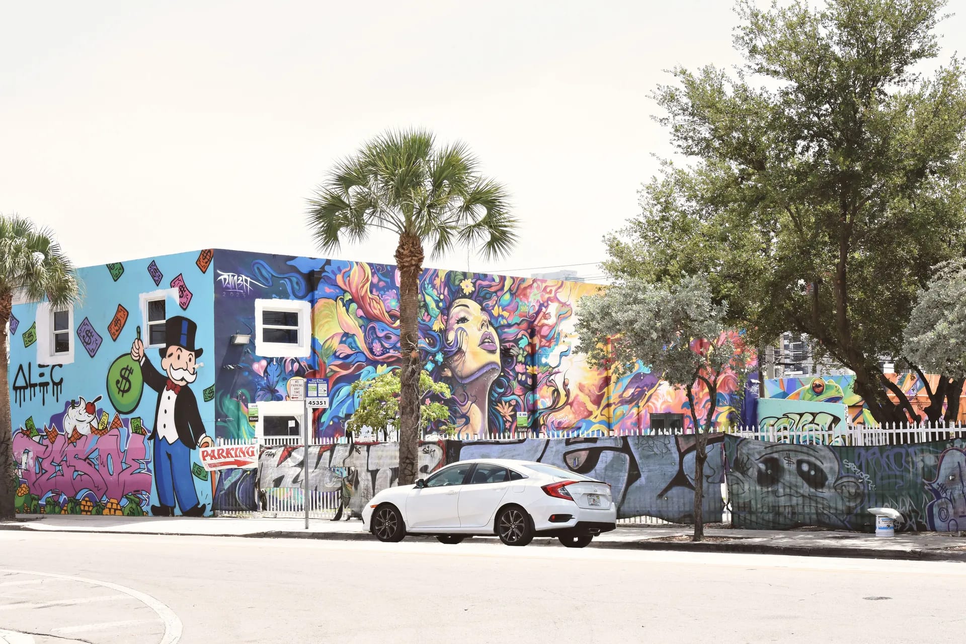 Mural colorido en Wynwood